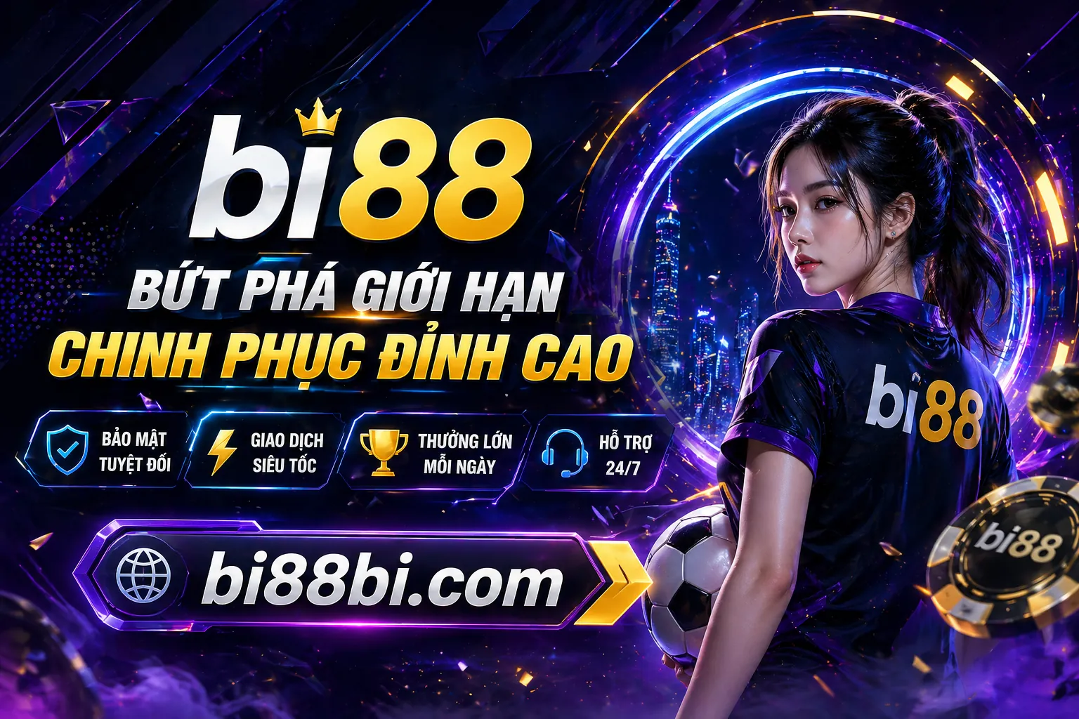 Hình ảnh chính về mã ưu đãi BI888 với các biểu tượng cá cược và tiền thưởng